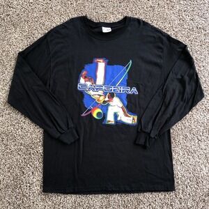 Vintage Capoeira Graphic Long Sleeve Tee Shirt Mens L Brazilian Martial Arts Y2K